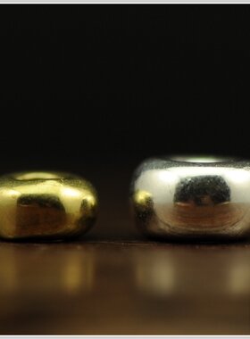 diy黄铜合金加厚佛珠星月菩提