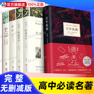 高中必读书目全套4册 全译本 完整版 无删减 大卫科波菲尔宋兆霖+复活书籍列夫托尔斯泰+老人与海书籍 高中生课外阅读书籍名著推荐
