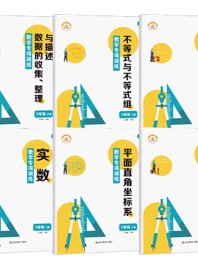 初一下册数学专项训练练习册人教版七年级同步计算题高效基础练习几何初中辅导资料解题方法与技巧7年级题必刷题补充习题作业本
