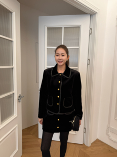 widelia2025秋冬新款小香风外套女高级感气质名媛短款外套+半身裙