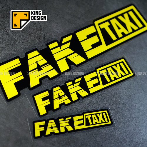 TAXI趣味创意改装防水反光车贴