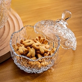 ins风玻璃罐透明糖果罐子储物罐带盖收纳盒棉签化妆刷笔筒茶叶罐