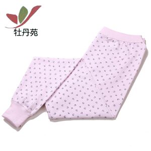 宽松老式全棉高腰加肥加大码秋裤