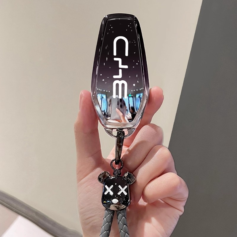 比亚迪钥匙套海豚宋plus秦dmi汉ev元唐海狮05海豹06车扣gt海鸥L女