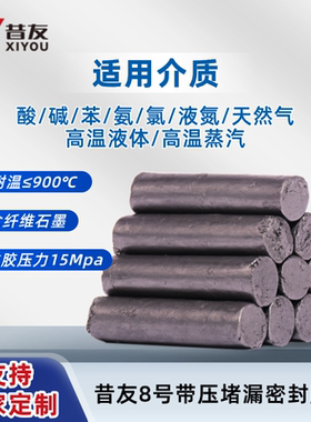 昔友8号带压堵漏胶棒带压密封注射填料堵漏剂高温石墨多纤维