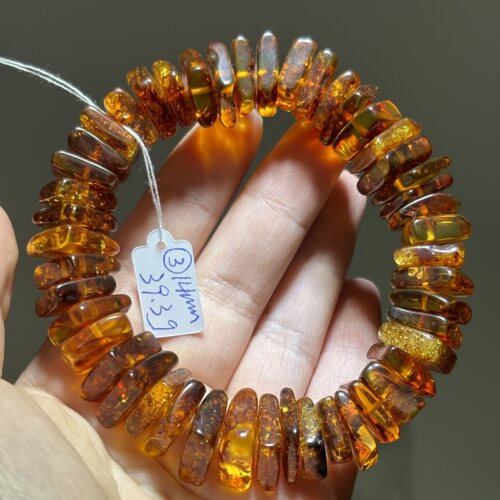 天然蜜蜡琥珀花珀随行珠 大颗粒手串原矿蜜蜡   一物一图