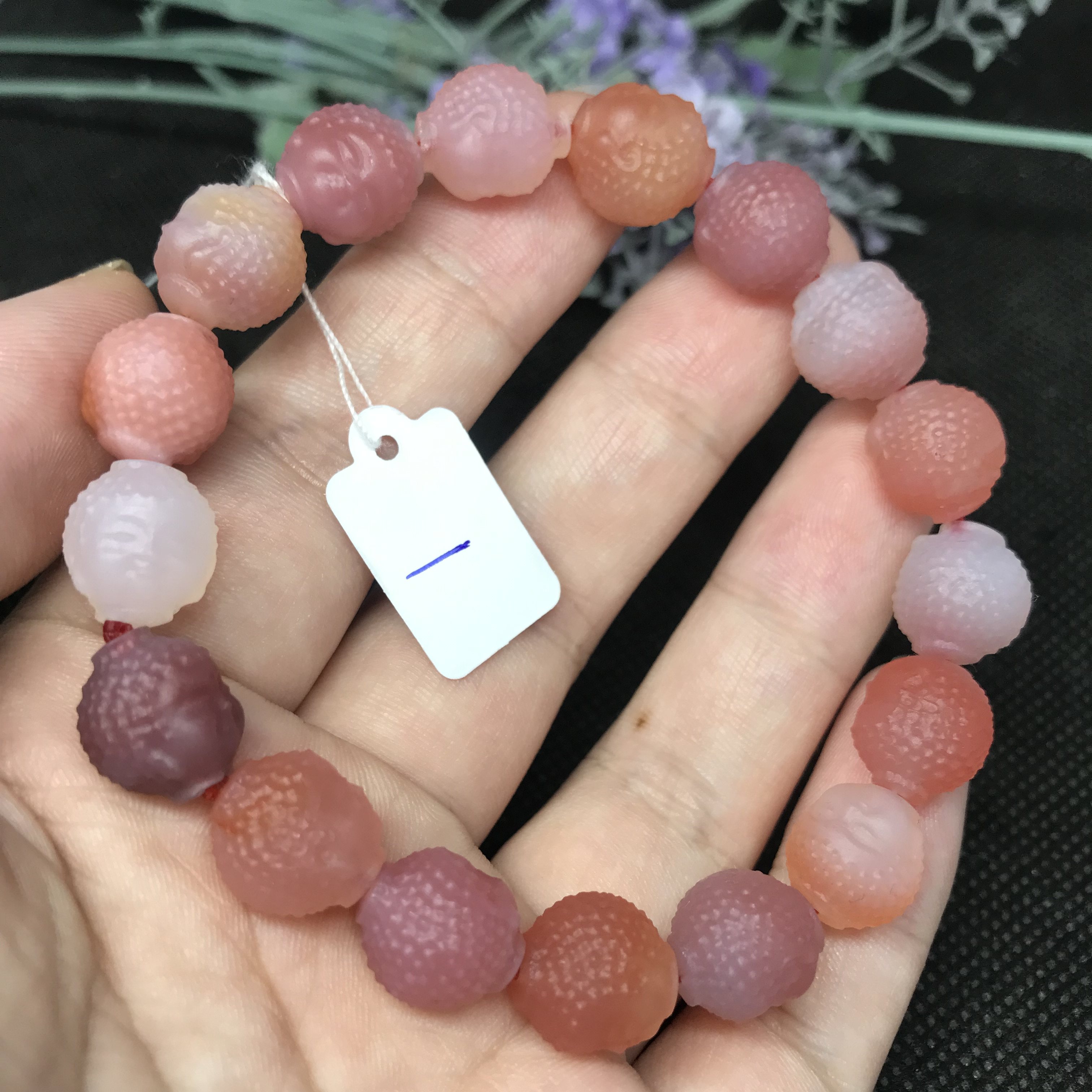 天然非虹盐源玛瑙佛头盐源手串   磨砂款佛头   一物一图