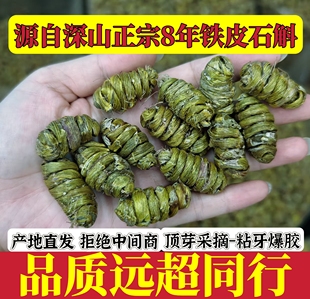 正宗云南铁皮石斛切片枫斗干条中药材花茶片特优铁皮石斛100g500g