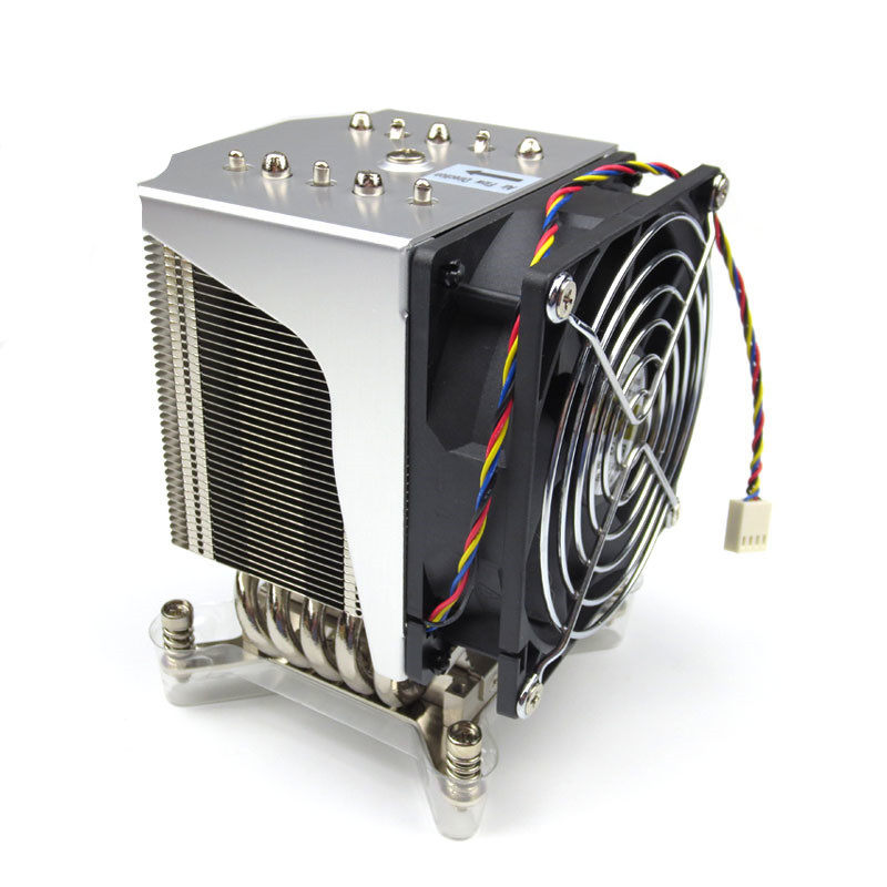 全新金钱豹3U 4U服务器cpu风扇5热管11501155 1366 2011CPU散热器
