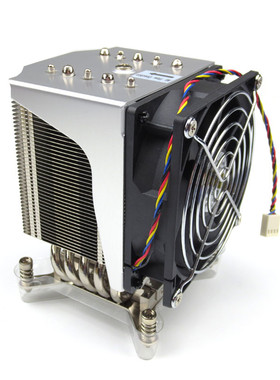 全新金钱豹3U 4U服务器cpu风扇5热管11501155 1366 2011CPU散热器