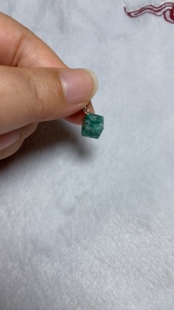 祖母晶925银方糖锁骨坠