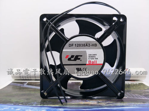 全新原装 DF 12038A2-HB 220V 0.13A 12CM 数控机床风机 散热风扇