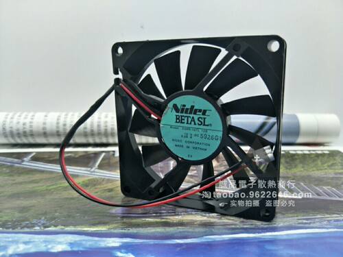 原装Nidec D08R-12TL 12B 12V 0.08A 8015 8CM静音投影仪散热风扇