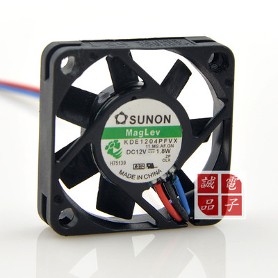 SUNON/建准 4010 12V 1.8W 4CM  KDE1204PFVX 交换机用 3线 风扇