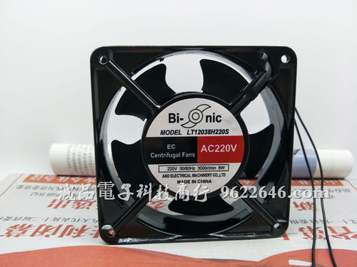 原装Bi-nic LT12038H220S 220V 8W 12038 12CM双滚珠轴流散热风扇