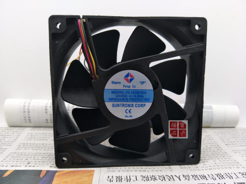 原装上海丰陆 FL1238HD2 DC24V 0.55A 12038大风量低噪音散热风扇