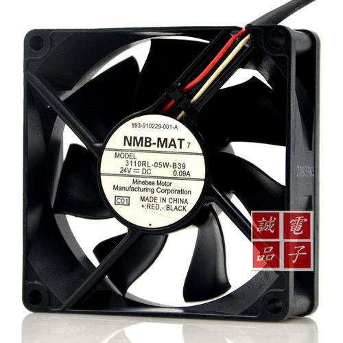 NMB-MAT7 3110RL-05W-B39 24V 0.09A 8CM 8025 3线复印机散热风扇