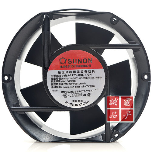 原装 建准SUNON 17CM A2175-HBL T.GN 220V 17251 椭圆形散热风扇