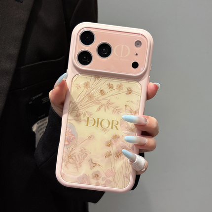 Suitable for Apple 17 Pro Max Phone Case, New Luxury High-End Large Window iPhone 16 Pro Max Protective Case, 15 Pro Max Trendy Popular Women's Niche 14 Anti-Drop D Brand ins Style