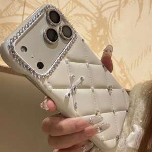 适用苹果17promax手机壳奢华高级感水钻iPhone16保护套15promax防摔壳14网红超火女款13promax新款小香风潮牌