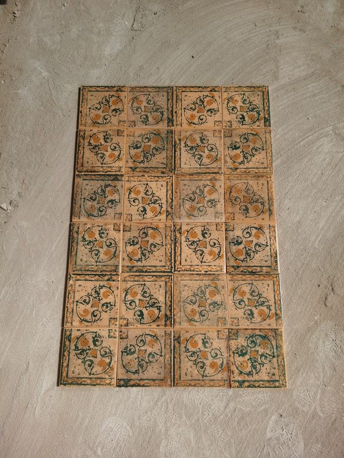 美式复古墙地砖釉面砖全瓷田园乡村风格厨房卫生间阳台瓷砖民宿