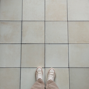 300*300mm手工窑变白墙地砖厨卫阳台瓷砖法式田园地中海小众风格