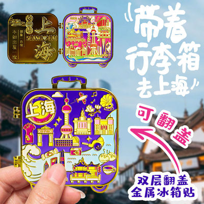 金属行李箱式上海东方明珠城市外