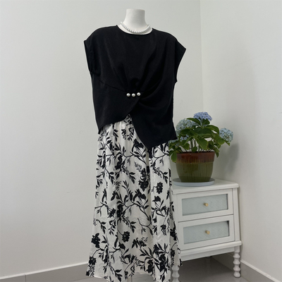 2025新款时尚妈妈夏装半身裙套装