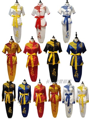 武术服男女表演服武术功夫练功服