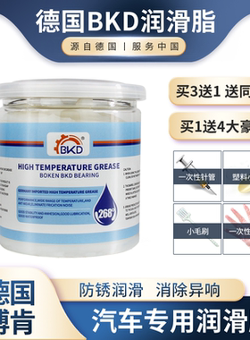 BKD德国进口天窗轨道润滑脂车门限位器铰链汽车专用润滑脂异响