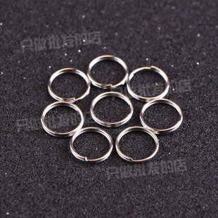 饰品挂件连接圈 铁圈 小圆环镀镍挂圈 金属10mm钢丝圈 100个装