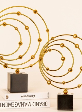 地球仪摆件轻奢高档客厅玄关酒柜办公室样板房高级感软装饰品摆件