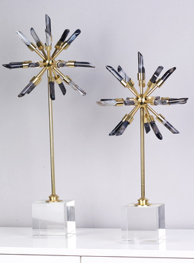 高端水晶玛瑙摆件紫水晶花球摆件