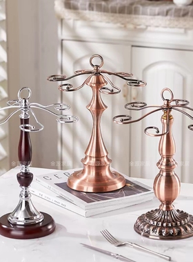 现代客厅红酒杯架摆件酒柜葡萄红酒收纳架置物架轻奢高档装饰摆件