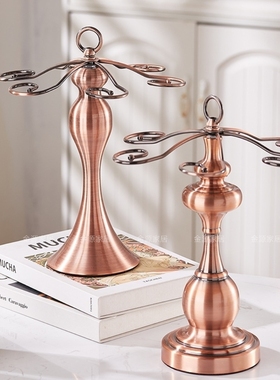 北欧红酒杯架简约倒挂收纳架创意酒柜铁艺高脚杯红酒架酒店装饰品