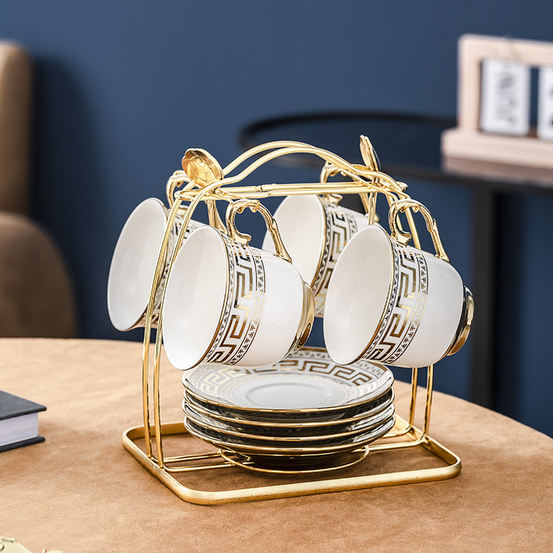 陶瓷咖啡杯套装北欧小奢华客厅具