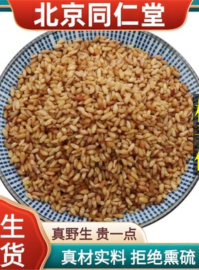 北京同仁堂野生特级柏子仁中药材去壳柏籽仁安神睡眠泡水正品100g