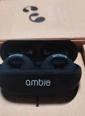 爆款ambie骨传导夹耳式无线蓝牙耳机指纹触控耳夹式运动耳机