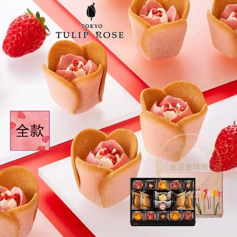 日本TULIPROSE苹果奶油玫瑰卷