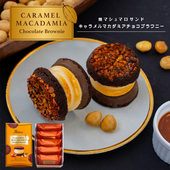 人气爆款 日本进口mallow开心果布朗尼焦糖烤棉花糖夹心饼干礼盒