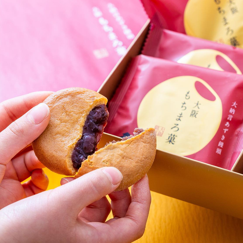 日本大阪特产大纳言红豆夹心馒头饼干糕点心早餐甜品礼盒进口零食