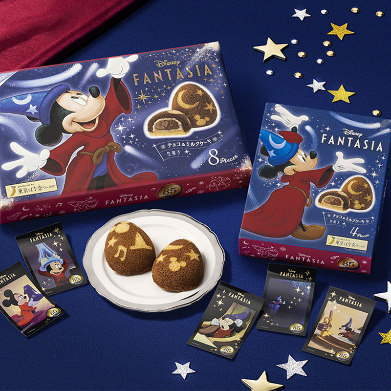 日本东京香蕉迪士尼联名米奇巧克力奶油夹心蛋糕饼干礼盒进口零食
