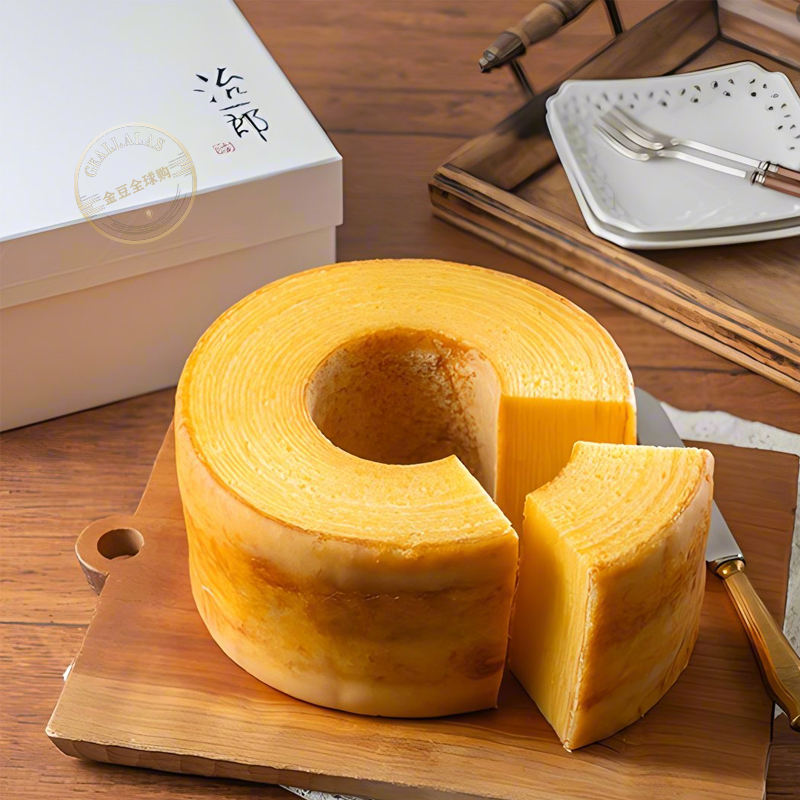 日本东京治一郎海绵厚切手工年轮蛋糕点心早餐甜品礼盒进口零食