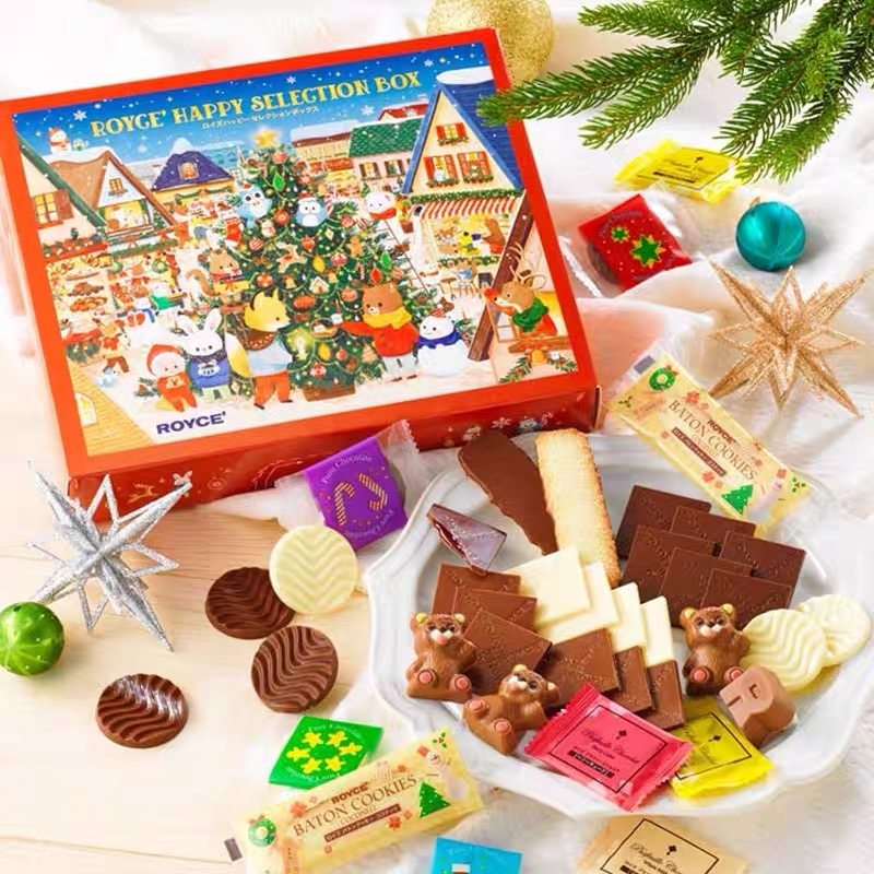 日本ROYCE新年限定椰子巧克力曲奇饼干礼盒盲盒办公室进口零食