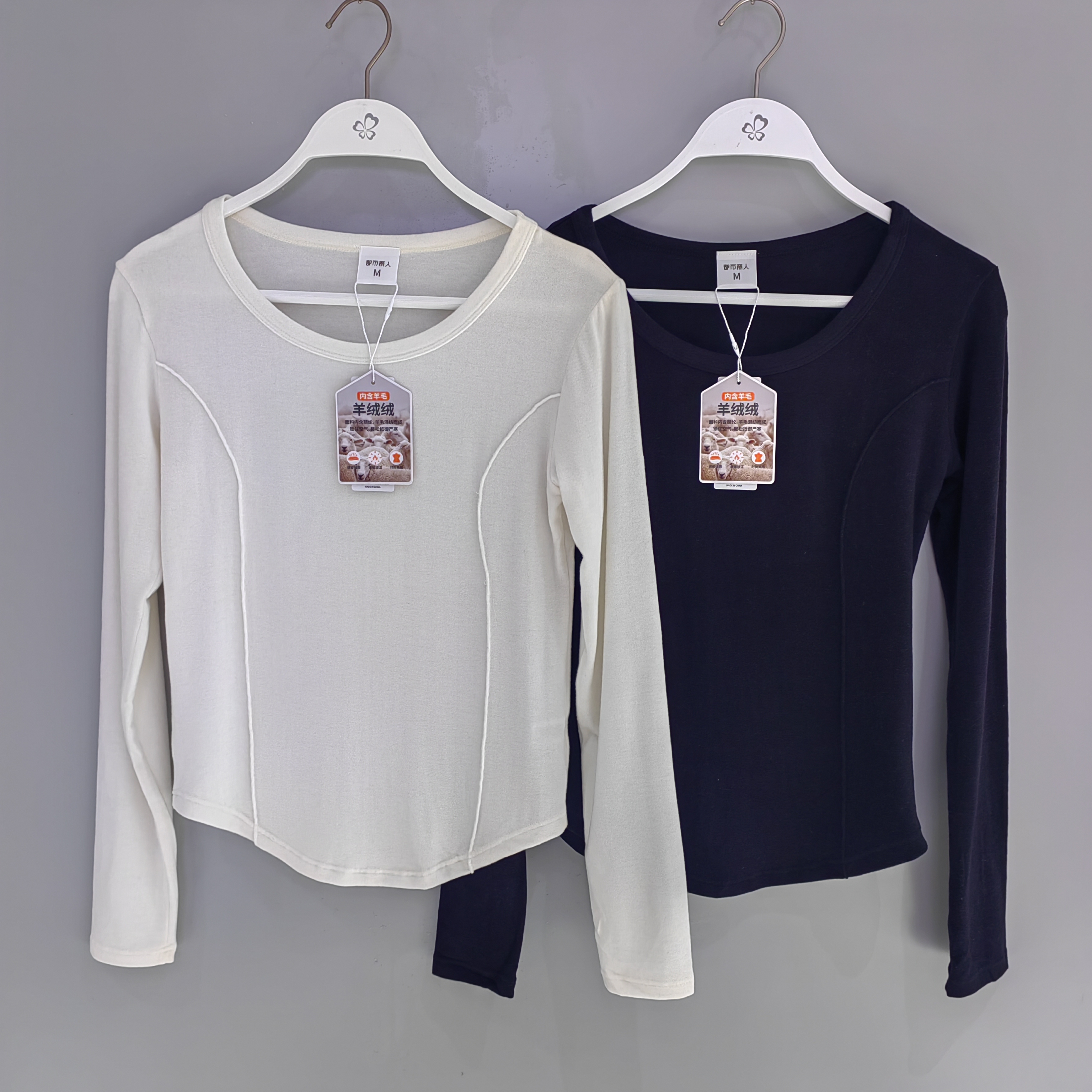 打底单穿保暖羊绒绒女长袖简哟
