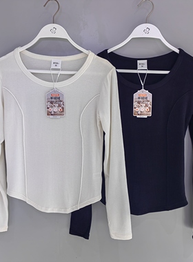 都市丽人新款单件LWT5A3女士秋冬长袖鱼骨收腰羊绒绒百搭打底衫