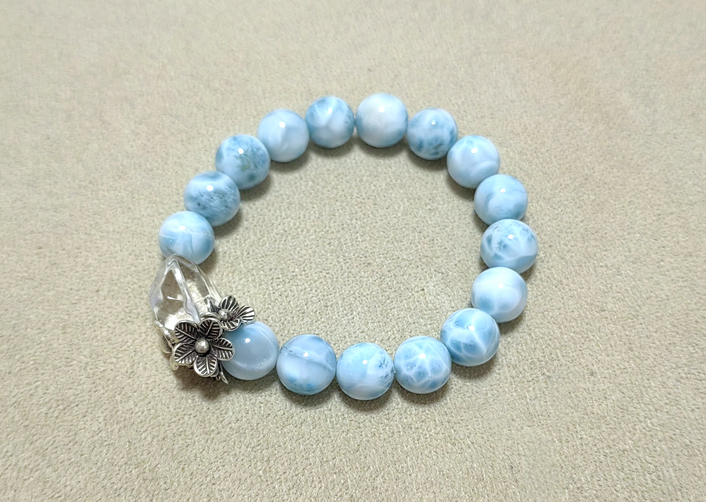 350～天然海纹石手串人鱼泪纯手饰/手串