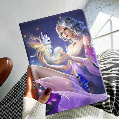 老款ipad2保护平板皮套油画