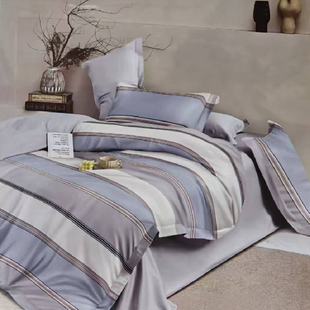 小绵羊溪山花语全棉四件套40支纯棉床上套件2024新款床品被套床单