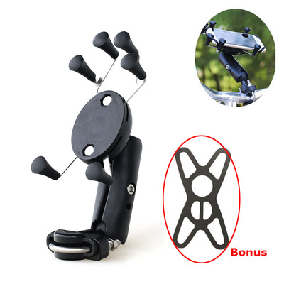 Mobile Phone Holder anti theft motorcycle mount for scooters